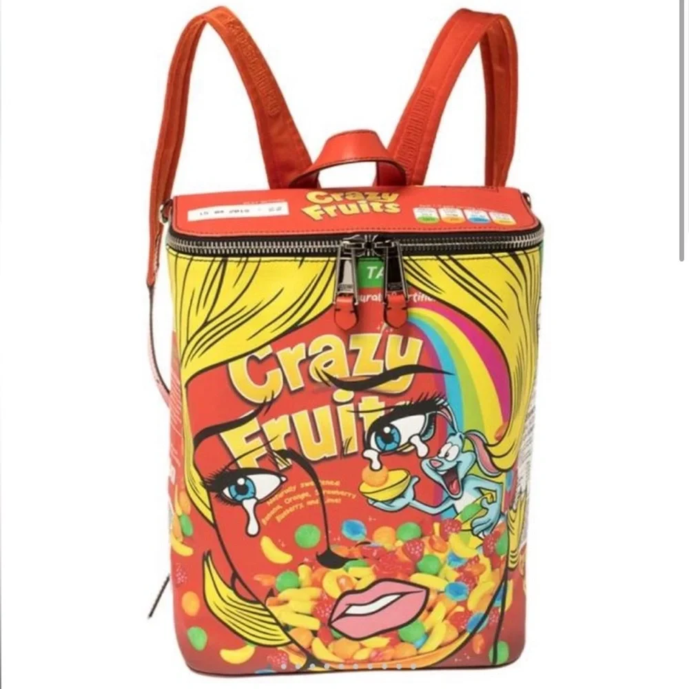 XXL Moschino Runway Crazy Fruit Backpack BAG Purse